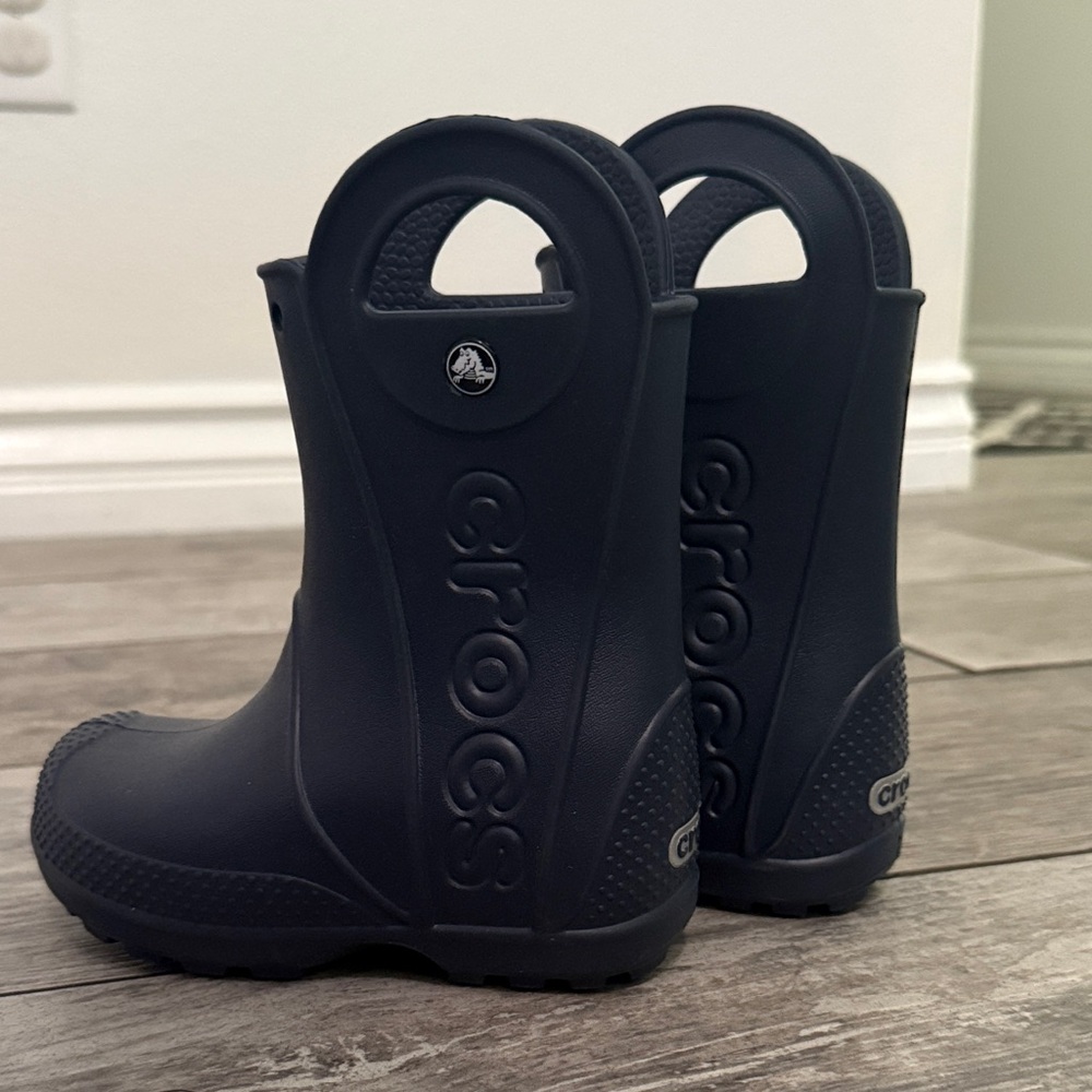CROCS Kids Dark Blue Rain Boots